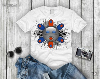 Tainaso Sun Symbol of Puerto Rico - Blue Red Symbolo Taino Graphic Design Clip Art Digital Download