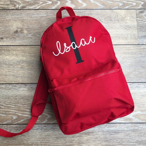 large personalised backpack
