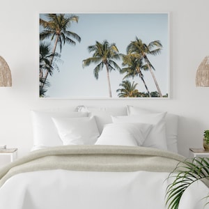 Horizontal Palm Tree Print // Printed Artwork// Palm Tree print // Naples Florida beach photography