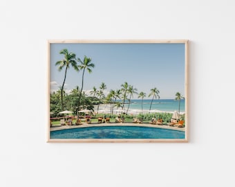 Hawaii Beach Photography Print: Mauna Kea Resort, Big Island