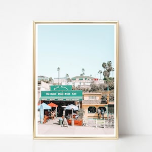 Santa Monica Pier Print // World Famous Big Deans Print // California beach photography