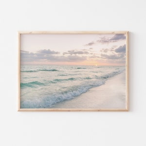 Florida Coastal Beach Print // Siesta Key Sunset Beach Printed Artwork// Sarasota Florida Coast print // Beach Photography