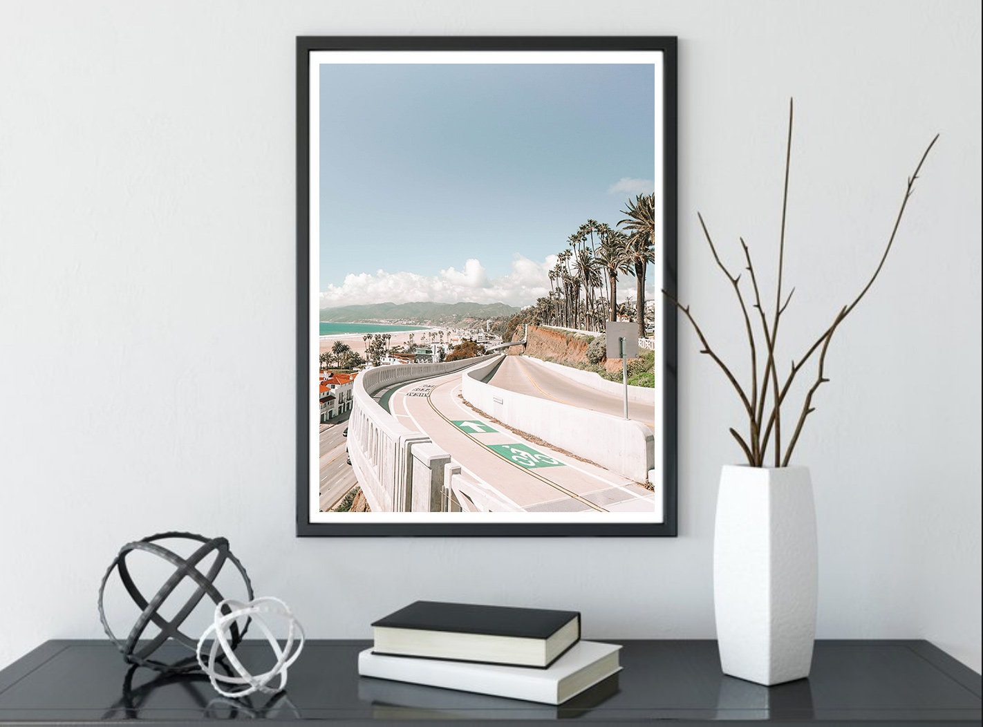 Santa Monica Beach Print // Santa Monica Wall Art // Los Angeles