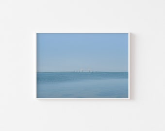 Sunshine Skyway Bridge Print, Tampa Bay Coastal Photography
