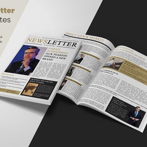 Newsletter Template | MS Word & Photoshop Template | Instant Download