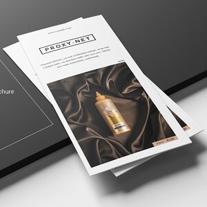 Product Trifold Brochure | Photoshop and MS Word Template | Instant download