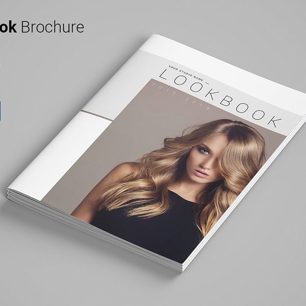 Lookbook Brochure Tempalet | Photoshop File| Fashion Lookbook | Photography magazine template | Canva