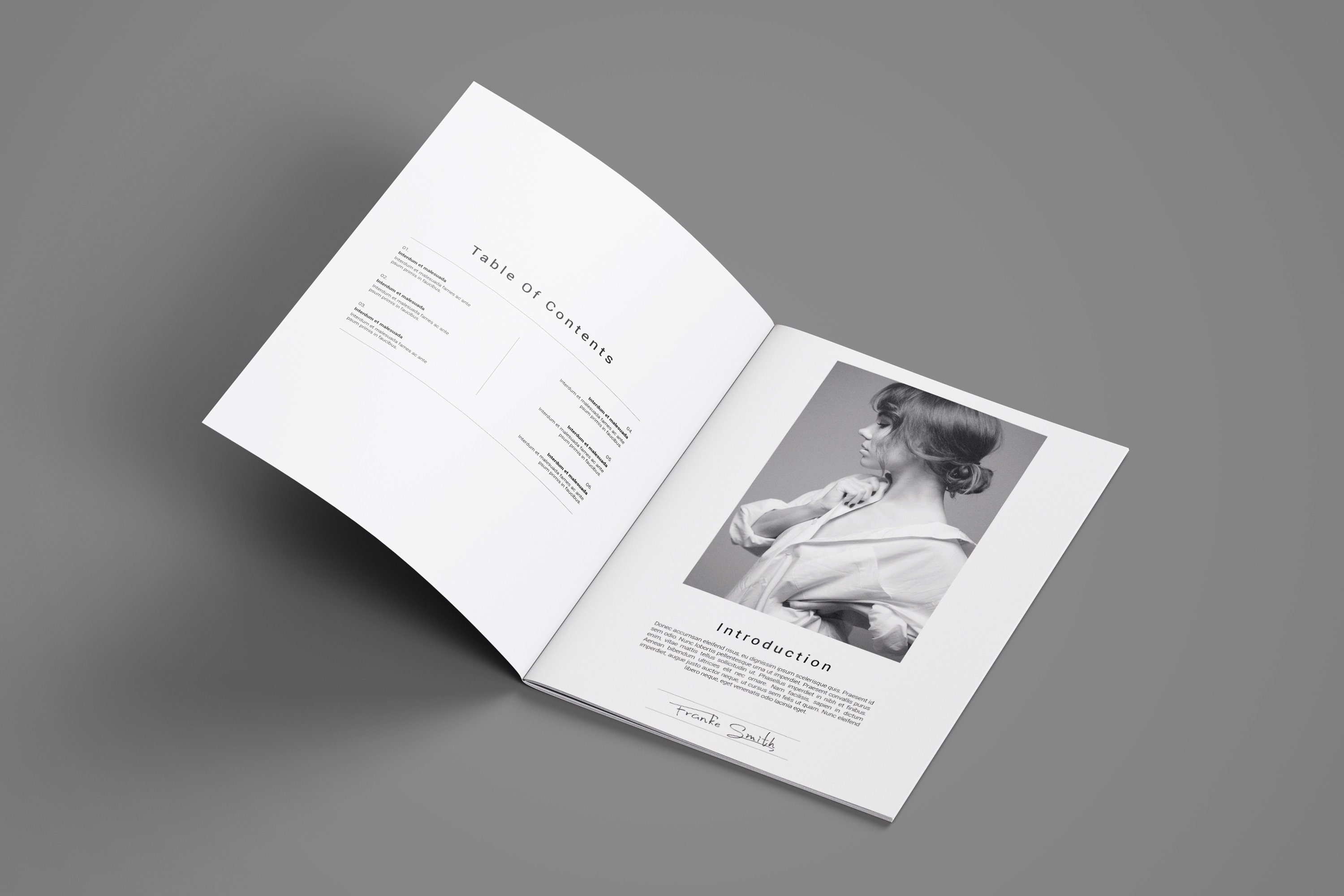 Portfolio Broschüre Vorlage Fotograf Porfolio Vorlage Mehrzweck