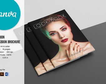 Fashion Lookbook Template Printable Photography Magazine - Etsy