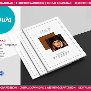 Lookbook Magazine Template | MS Word & Photoshop Template | Illustrator and Canva Template | Instant Download