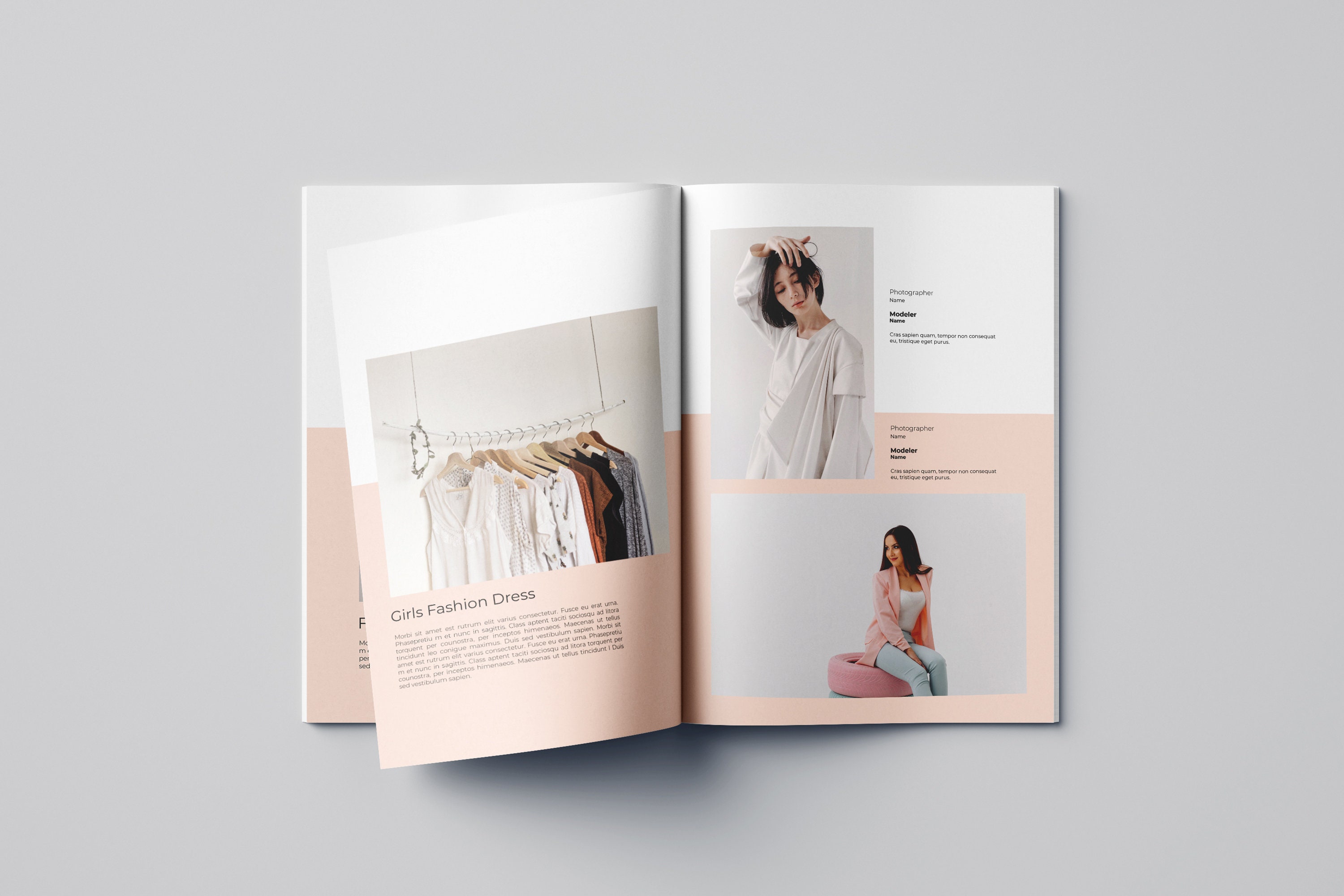 Fashion Lookbook Template | Printable Photography Magazine Template ...