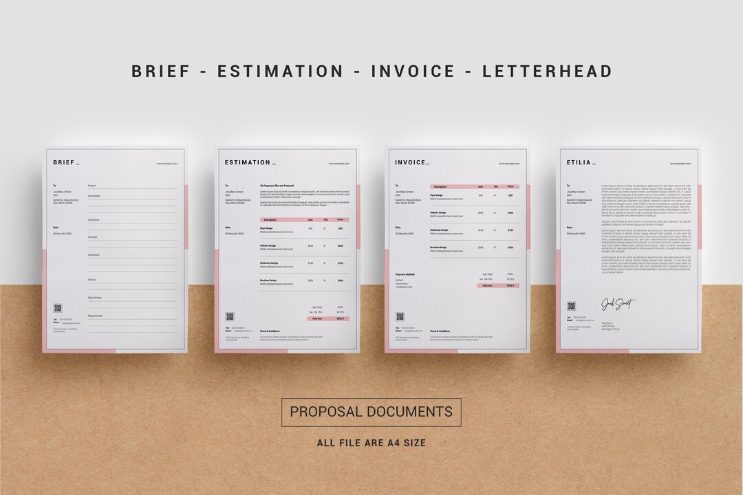 Proposal Document Templates - Etsy