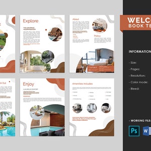Welcome Book Template | Photoshop & MS Word Template