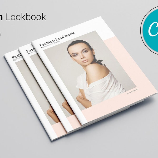 Fashion Lookbook Vorlage | Printable Fotografie Magazin Vorlage | Modekatalog | Photoshop & MS Word Vorlage | Sofort Download