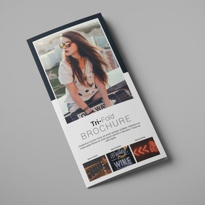 Multipurpose Tri-Fold Brochure | Minimal Tri-Fold Brochure Design | Trifold Marketing Brochure | Instant Download