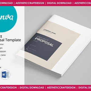 Project Proposal Template | Photoshop & MS Word Template | Canva Design