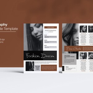 Photography Price Guide Template |  MS Word & Photoshop Template | Instant Download