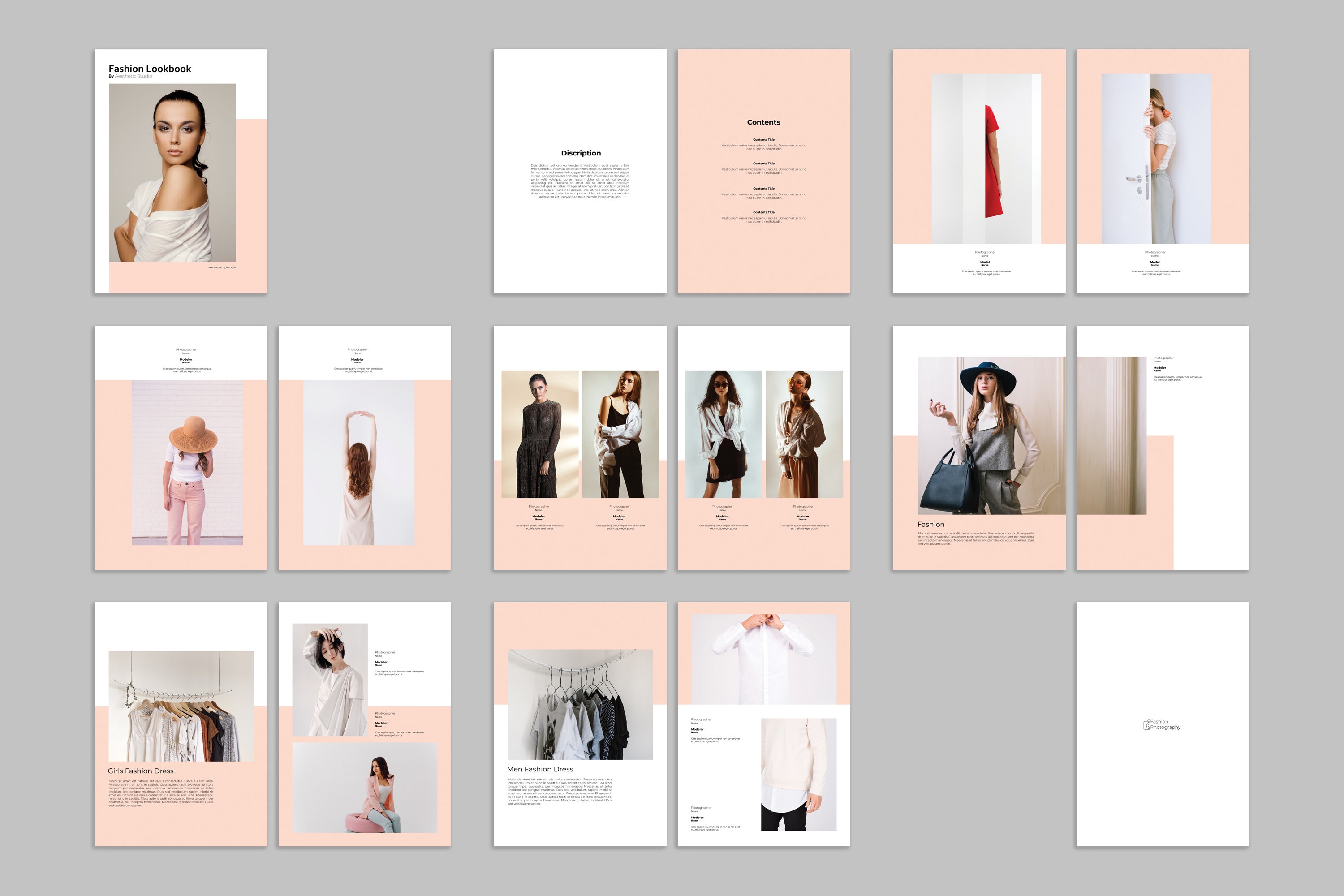 Fashion Lookbook Template Printable Photography Magazine Etsy Fashion Lookbook Template Printable Photography Magazine Etsy