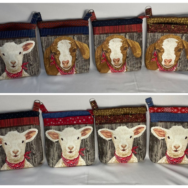 Goat or Sheep Crossbody Purse