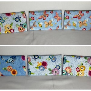 Billetera de pájaros, mariposas o flores