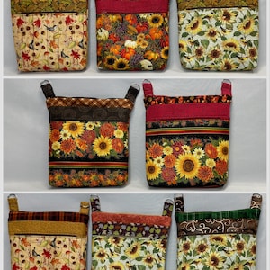 Fall Sunflower Birds Crossbody Purses