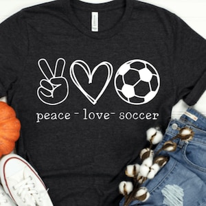 peace love soccer svg// peace love & soccer svg// soccer love// fall soccer love// fall svg// southern fall// favorite season