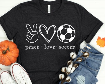 peace love soccer svg// peace love & soccer svg// soccer love// fall soccer love// fall svg// southern fall// favorite season