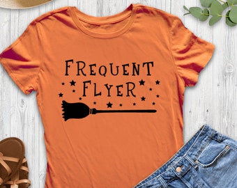 frequent flyer svg// halloween svg// halloween shirt for women// halloween humor//