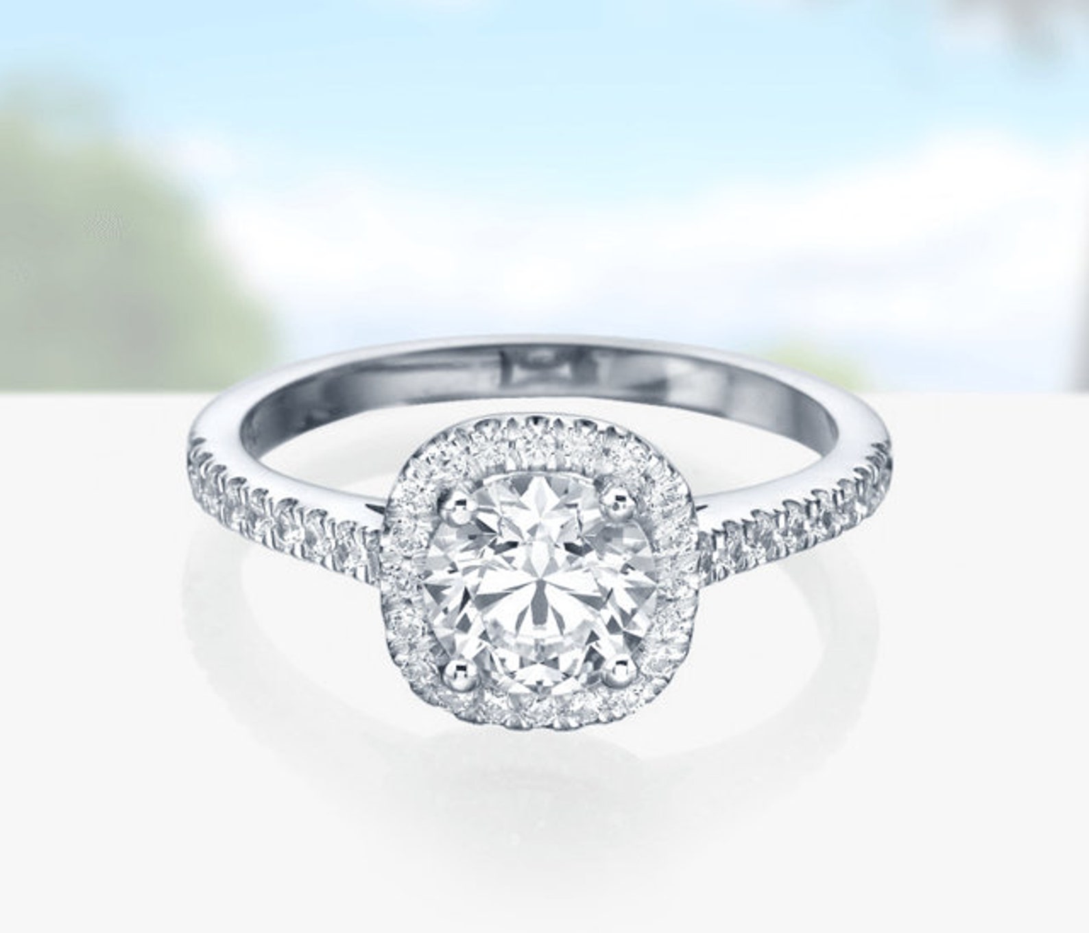 Certified Lab Grown Diamond Solitaire Ring 1.00 Carat Round Etsy