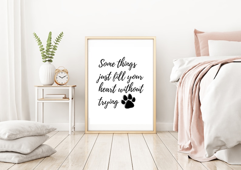 Pet Quote Print, Dog Poster, Dog Wall Art, Cat Wall Art, Pet Wall Art