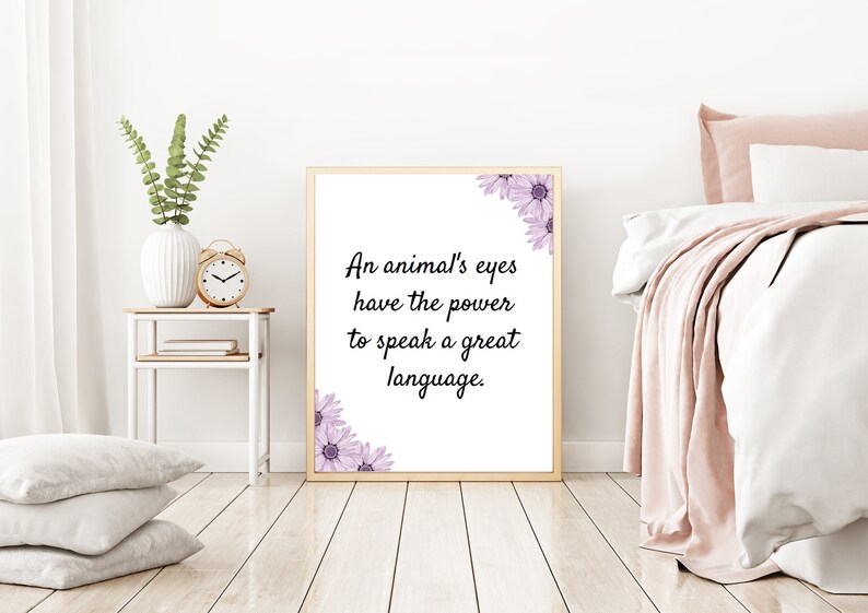 Dog Print Dog Poster Dog Wall Art Dog Quote Art Pet Quote | Etsy