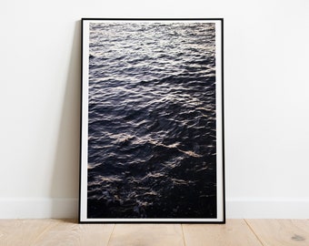 Silent Waters Ocean Fotografie: Abstrakte Natur Kunstdruck
