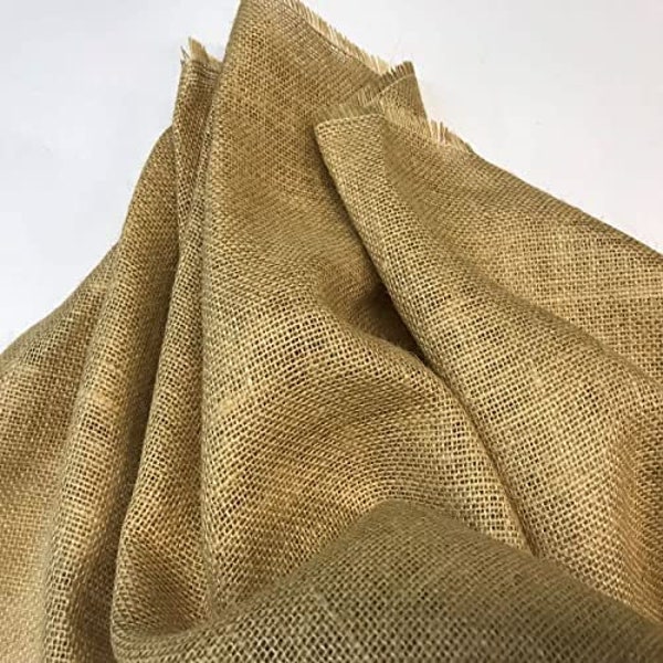 Tissu de toile de jute, tissu de jute, sac, tissu artisanal, tissu de décoration, tissus par mètre, 1 mètre x 150 cms