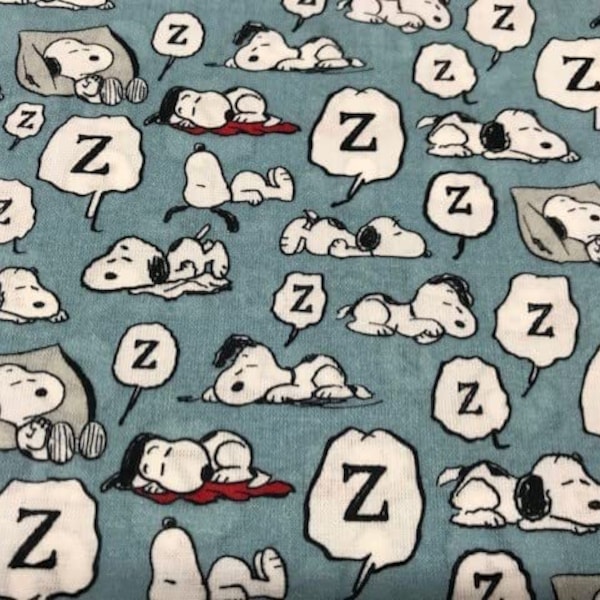 Tissu SNOOPY DREAMS, tissu pour enfants, tissu artisanal et de travail, tissu au mètre, 1 mètre x 140 cm