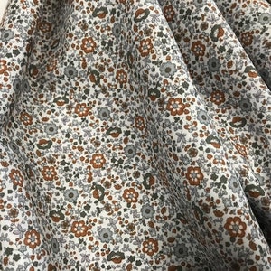 tessuto a fiori, LIBERTY GREY, tessuti per bambini, tessuti al metro, lavoro e artigianato, tessuto pertex