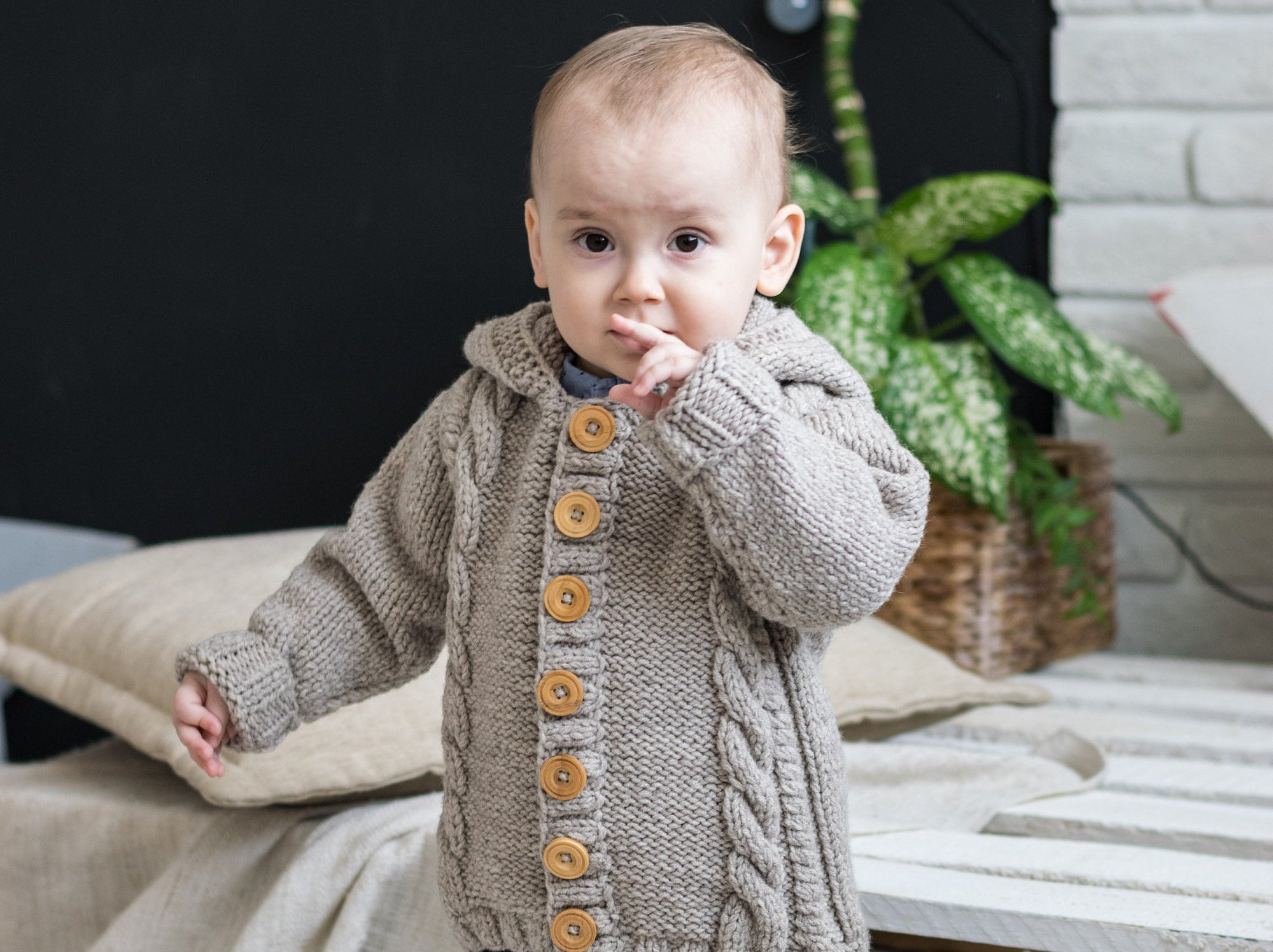 Baby boy knitted cardigan handmade knitted cardigan for kids Etsy