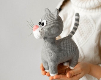 Crochet pattern Kitty Lilly, Easy crochet pattern toy Cat, Amigurumi crochet pattern PDF file, Amigurumi pattern animals
