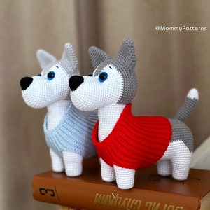 Crochet pattern Dog Husky, Easy crochet pattern toy Puppy, Amigurumi crochet pattern PDF file, Amigurumi pattern animals zdjęcie 6