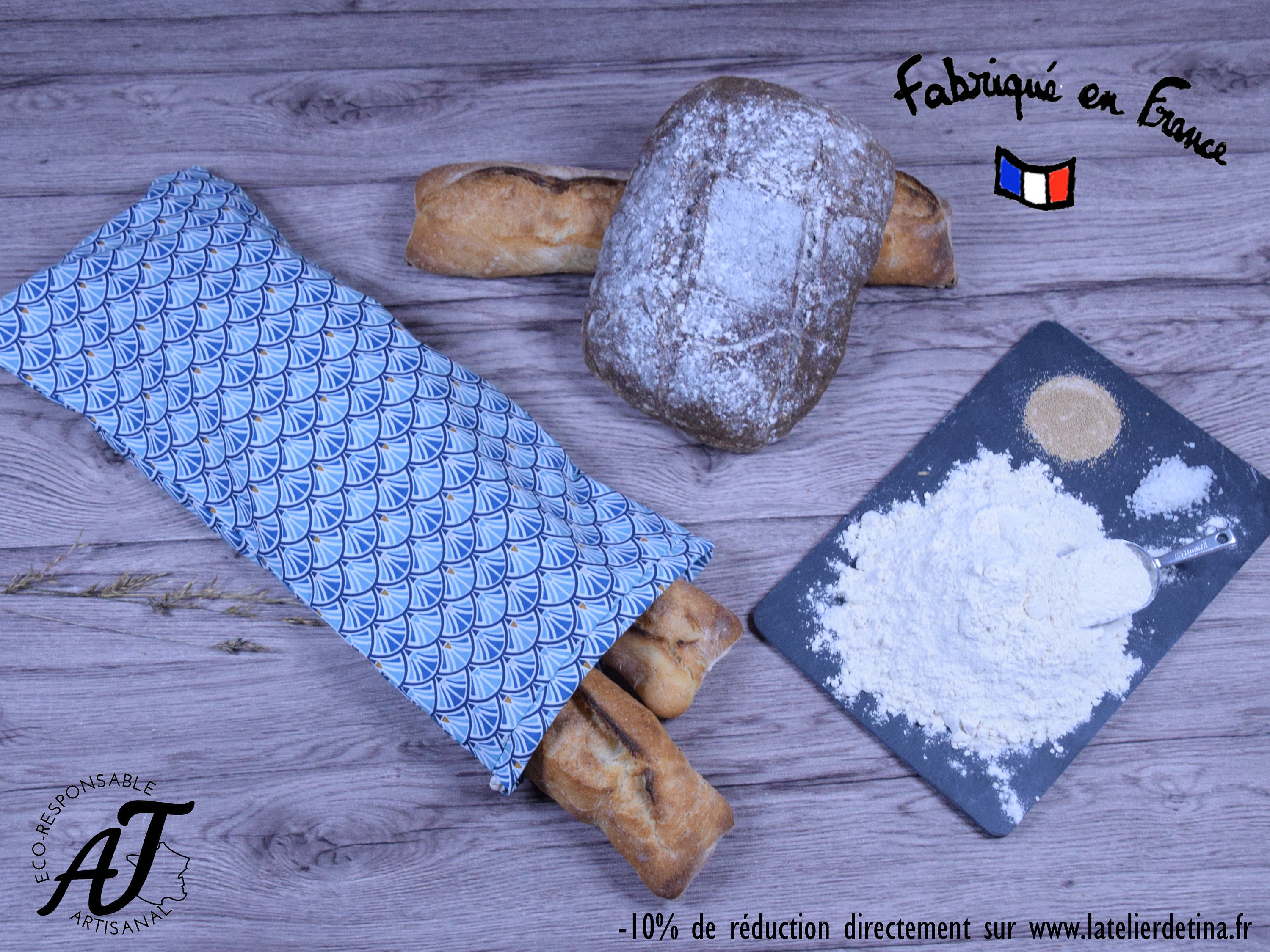 Washable baguette bag