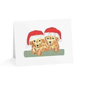 Carte de voeux de Noël, cardage, Joyeuses fêtes, carte pour elle, carte pour lui, voeux de Noël, période de Noël, carte pour chiot