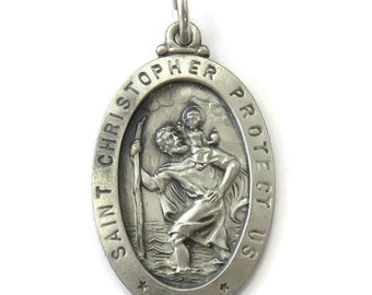 Collana da uomo in argento sterling 925 con ciondolo antico