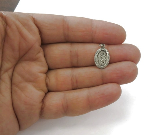 Ciondolo Medaglia Ovale Mm 22 Madonna Miracolosa In ARGENTO 925 - Foto 10