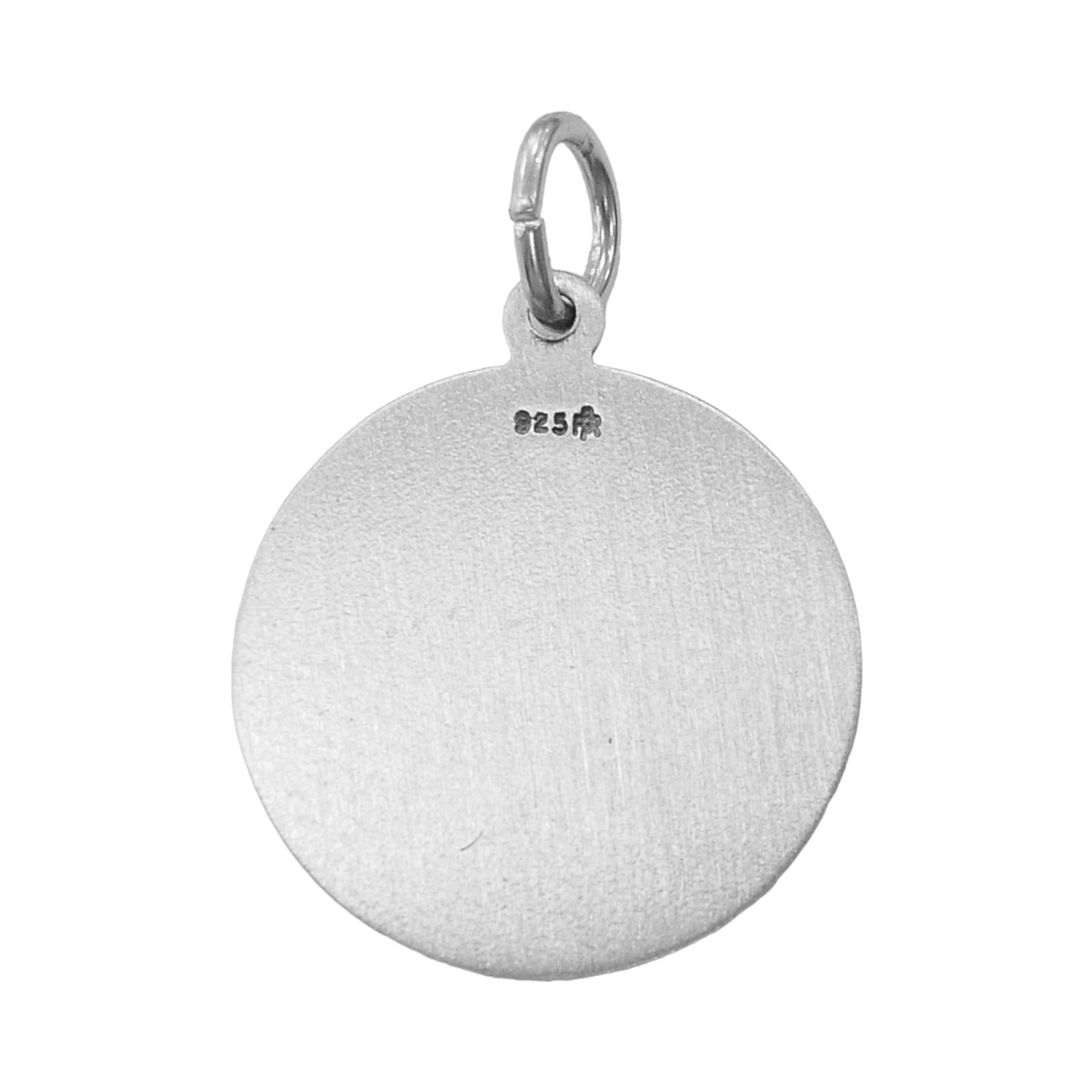 Sterling Silver Round Saint St. Jude Thaddeus Medal Necklace Charm ...
