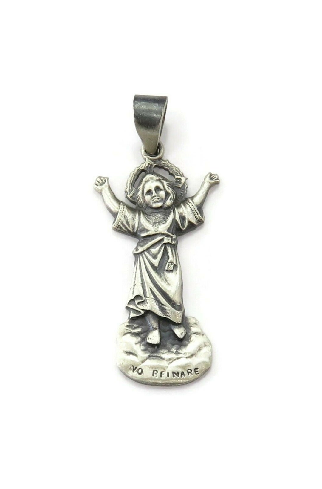 Alex And Elsa 925 Sterling Silver Divino Nino (Divine Child) Pendant - 31mm / 1.2 Inch, Nickel-Free, ESP7