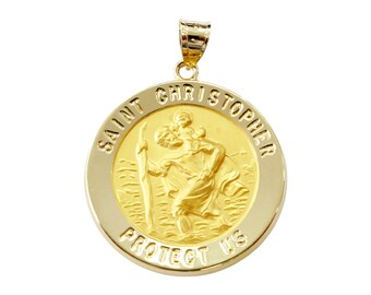 Ciondolo E Collana San Cristoforo In Argento 925 - Gioiello Religioso Made In Italy