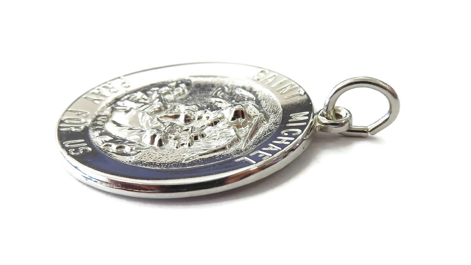 Sterling Silber St Michael Anhänger: Erzengel Charm Armband - Österreich