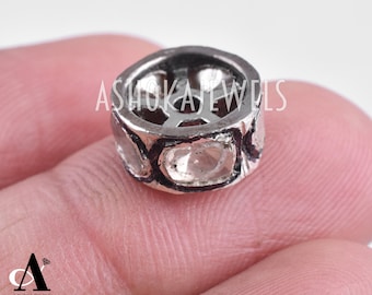 46-DB Pave Diamond Handmade Spacer Bead,