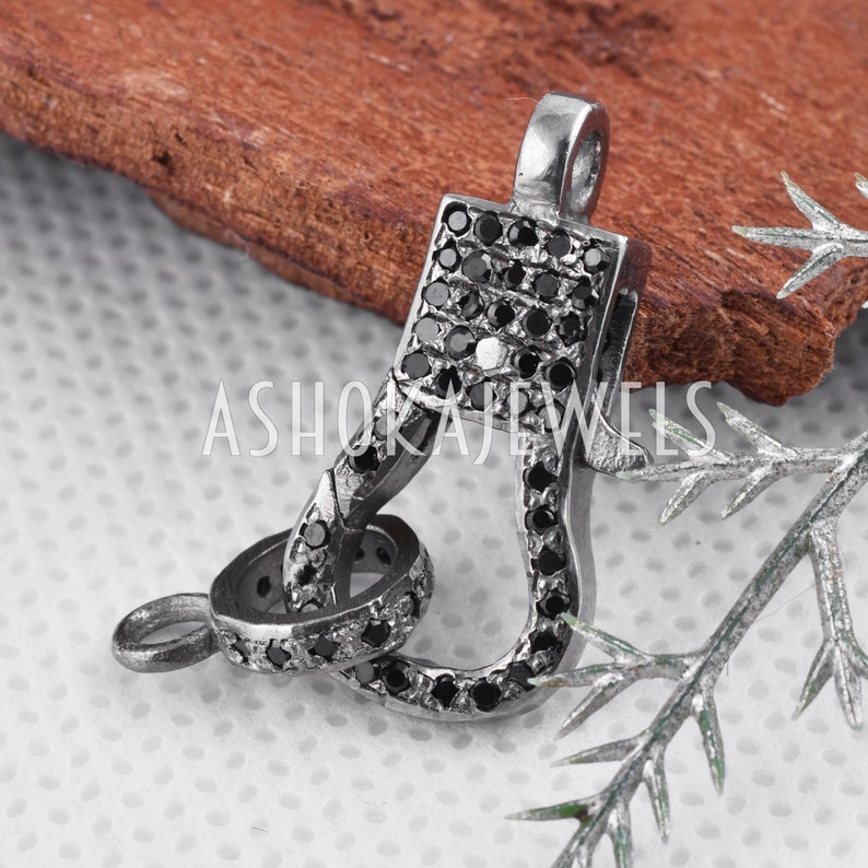 Pave Diamond Lock Finding Jewelry Pave Diamond Clasp Lobster Charm Finding AJLO84 1 Pcs Pave Black Spinel Lobster Lock Clasp Finding