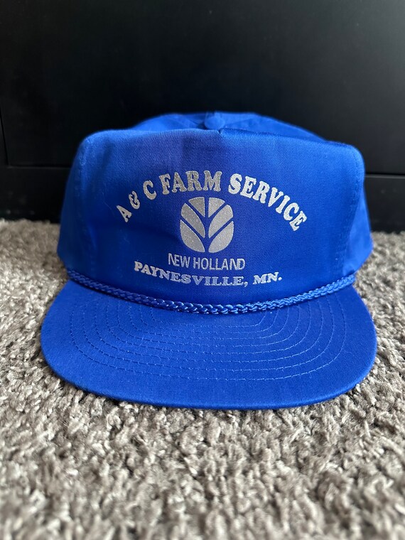 Vintage New Holland Blue Paynesville Rope Snapback