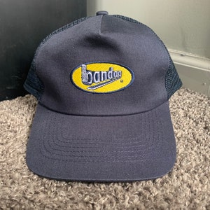 Vintage Blue Bandag Mesh Trucker Snapback Hat